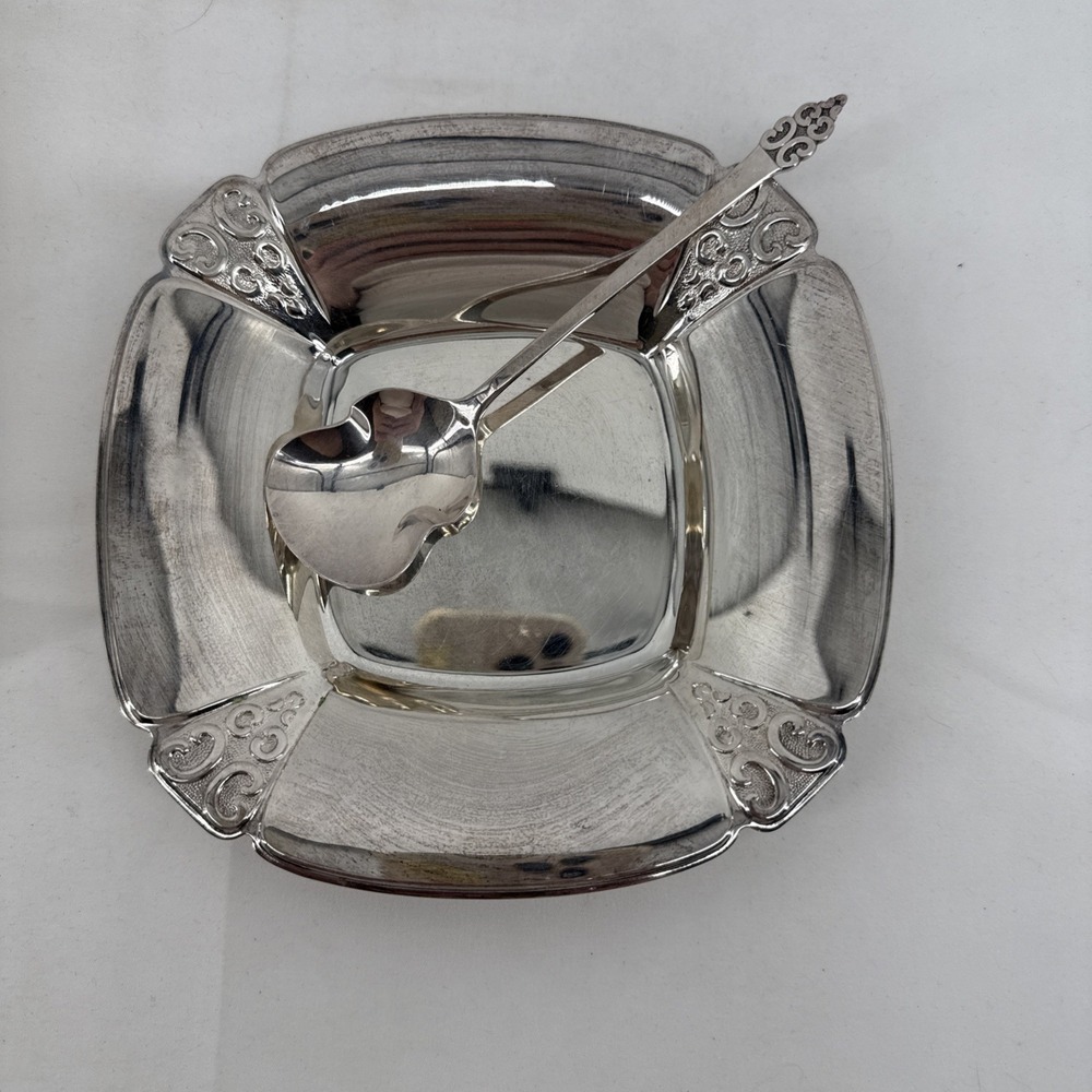 VTG Triumph International Deep Silver Two‎ Piece Party Set MCM 1950s 60s